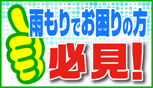 雨漏りはまかせろ